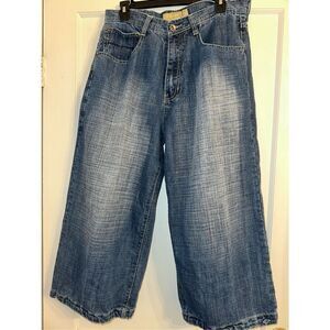 VTG Y2K Baggy loose denim Jean Shorts Mens DELF 36 x 23 Mall  Grunge,Skater